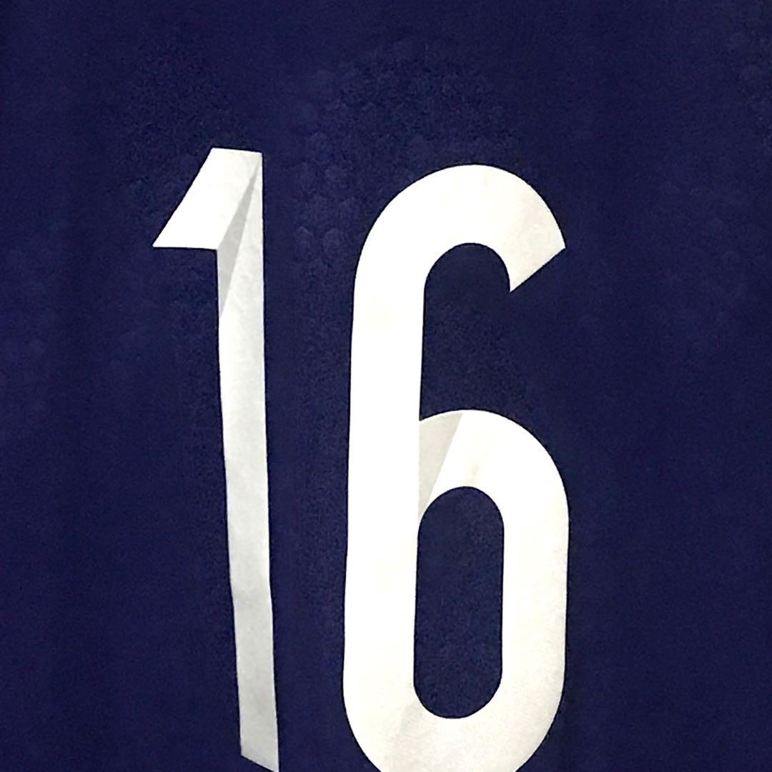 サッカー日本代表レプリカユニフォーム　NO.16松原健サイン入り　Oサイズ