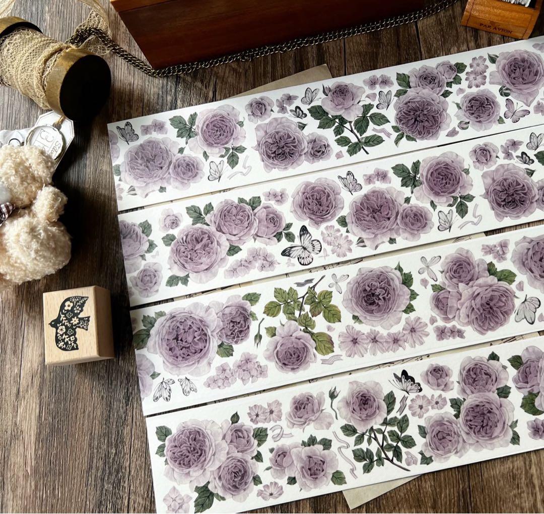 梦岛日记《紫黛》海外マスキングテープ　マステ 【2316】