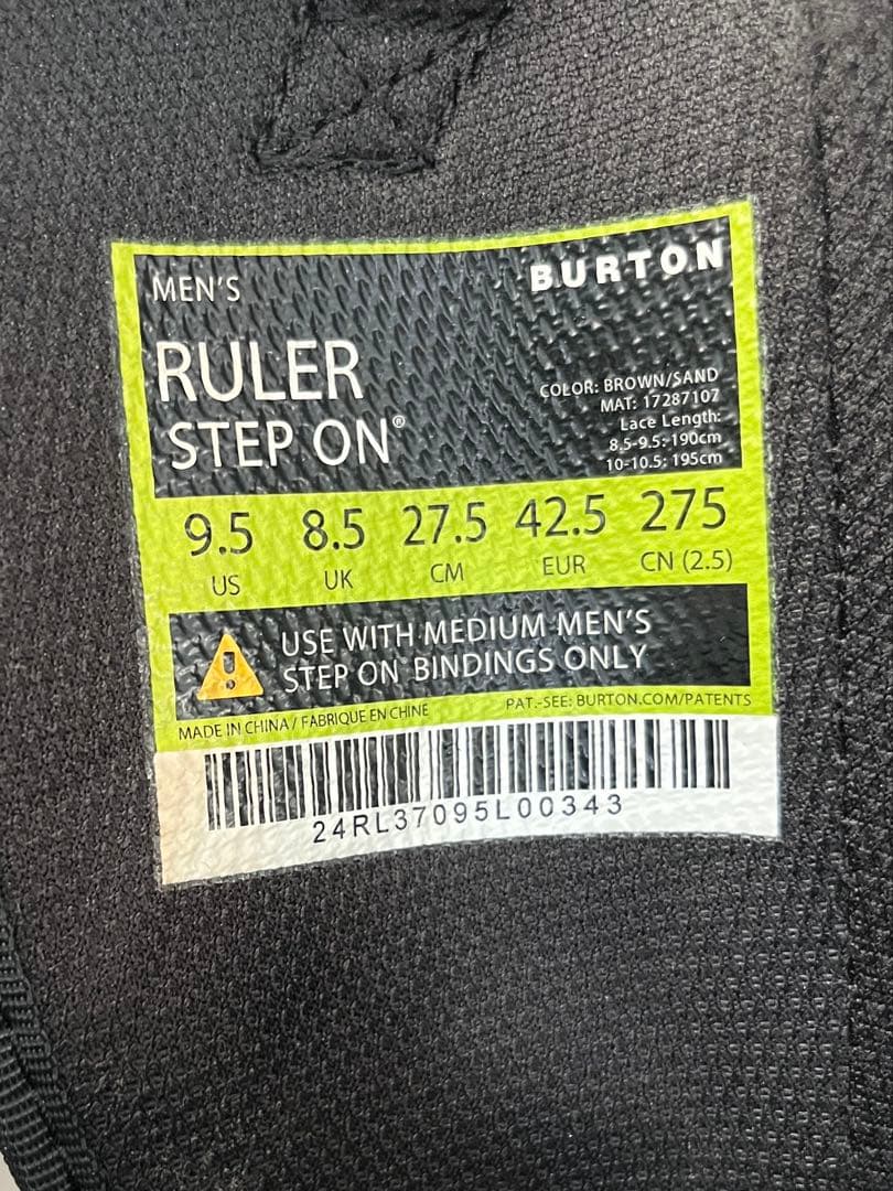 Burton step on ruler 2点SET