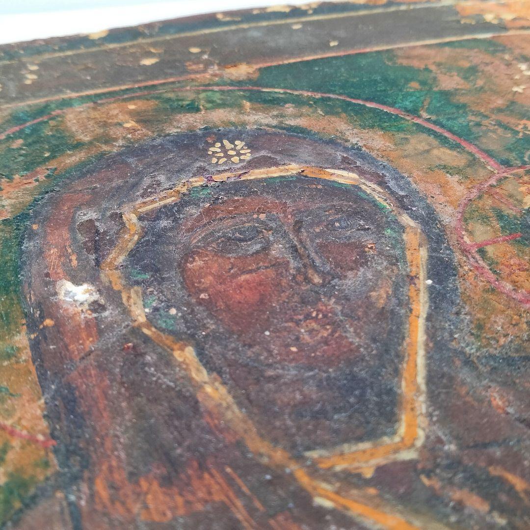 Ｍ170-3 隠れキリシタン肉筆板絵『ウラジーミルの生神女』　DD