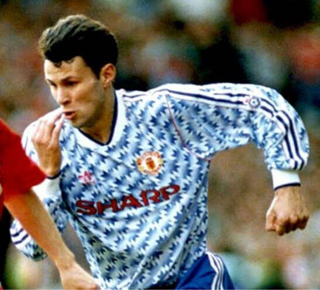 激レア　90-92 マンチェスターユナイテッド　半袖　アウェイユニフォーム