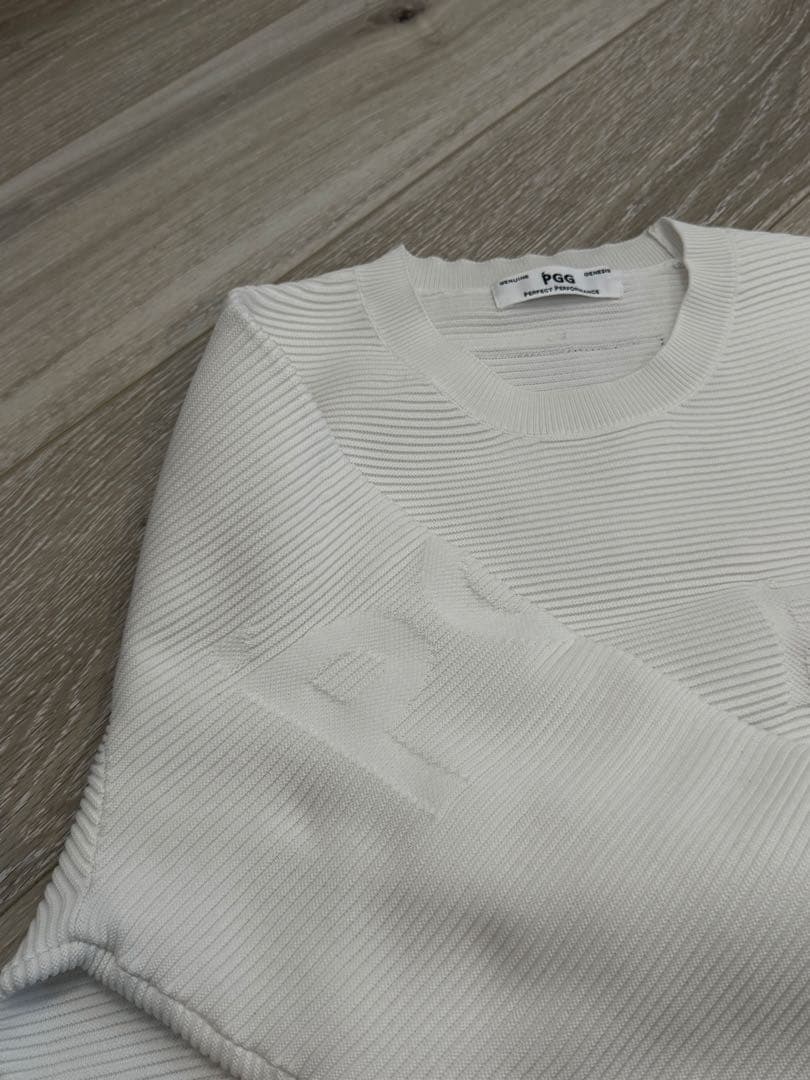 PGGパーリーゲイツ凹凸ロゴいりセーター