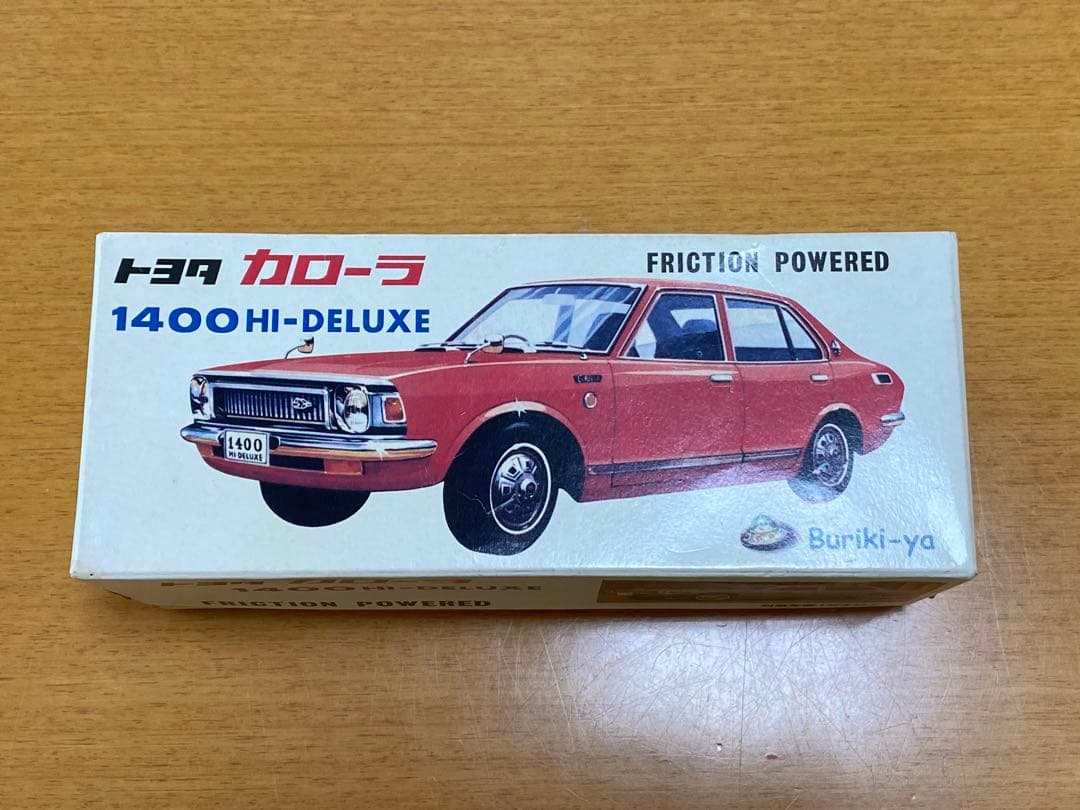 トヨタ カローラ 1400HI-DELUXE ブリキヤ製★グリーン　箱あり