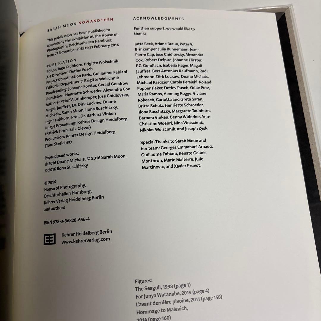 Sarah Moon Now and Then サラ・ムーン写真集