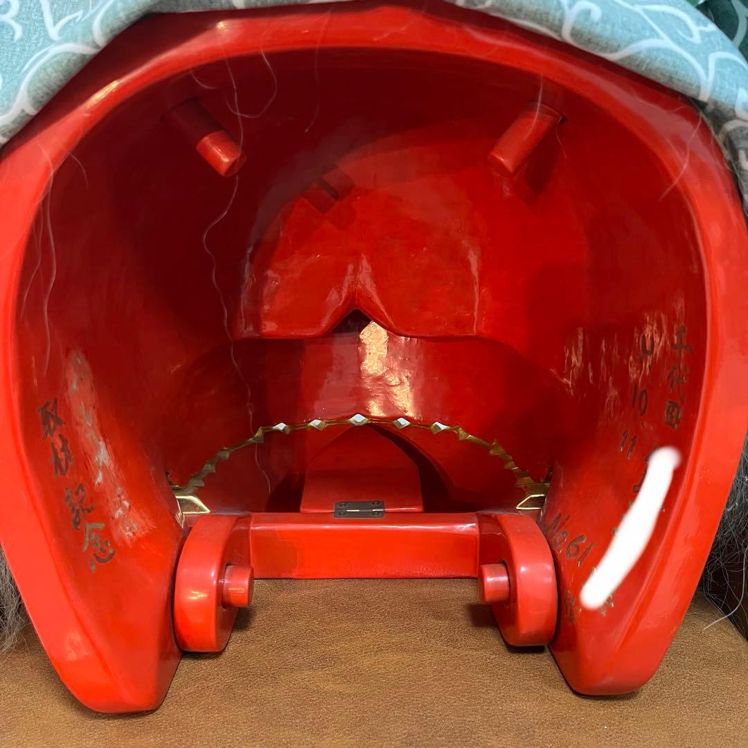 【お正月前SALE】獅子舞　獅子頭　石岡　木彫　置物　古美術　神楽 木製 木彫