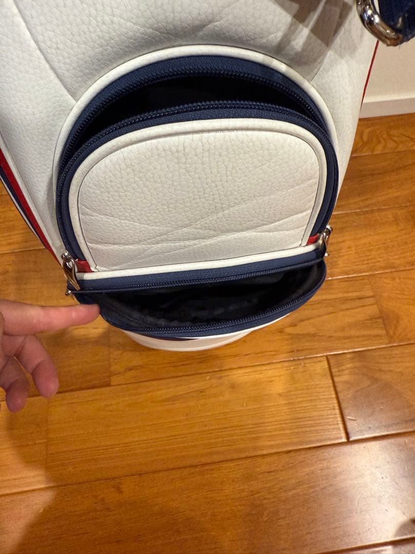 new balance キャディバッグ ホワイト/ネイビー/レッド