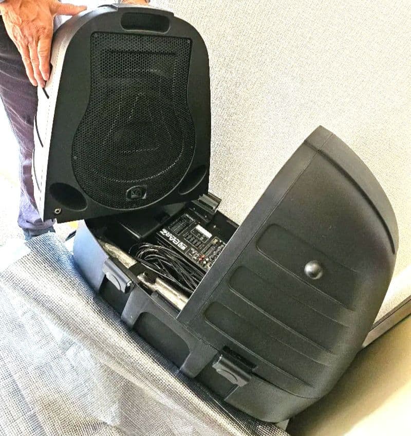 【ジャンク】なんほう 簡易PAスピーカー付 収納ケース付き 部品取り