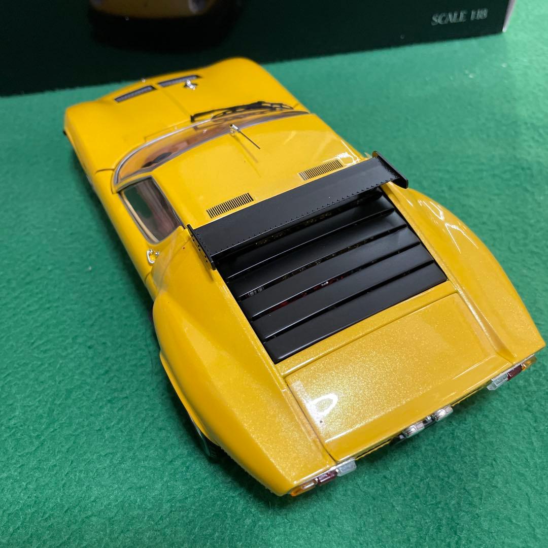 【1/18 ミニカー】京商　ランボルギーニ・ミウラ　SVR イエロー