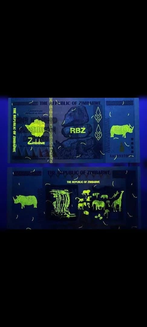 30枚ジンバブエドル100兆ドル1000億ドル1兆ドル 記念貨幣 通貨価値なし。