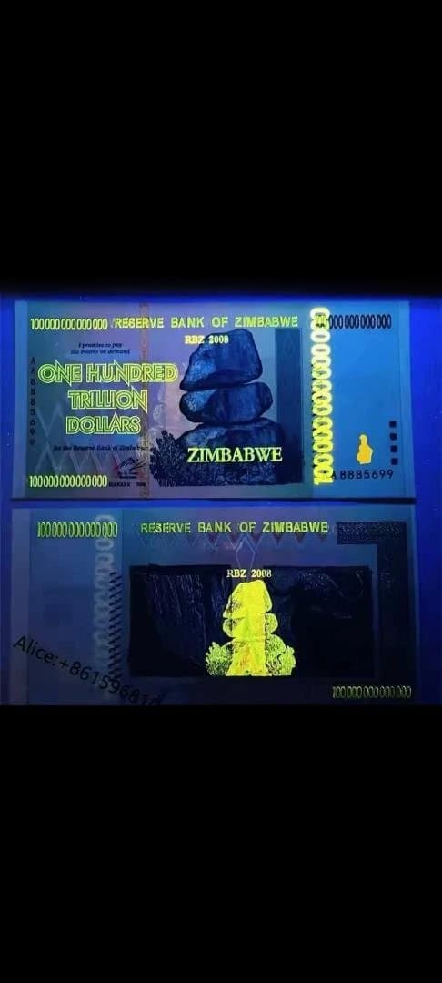 30枚ジンバブエドル100兆ドル1000億ドル1兆ドル 記念貨幣 通貨価値なし。