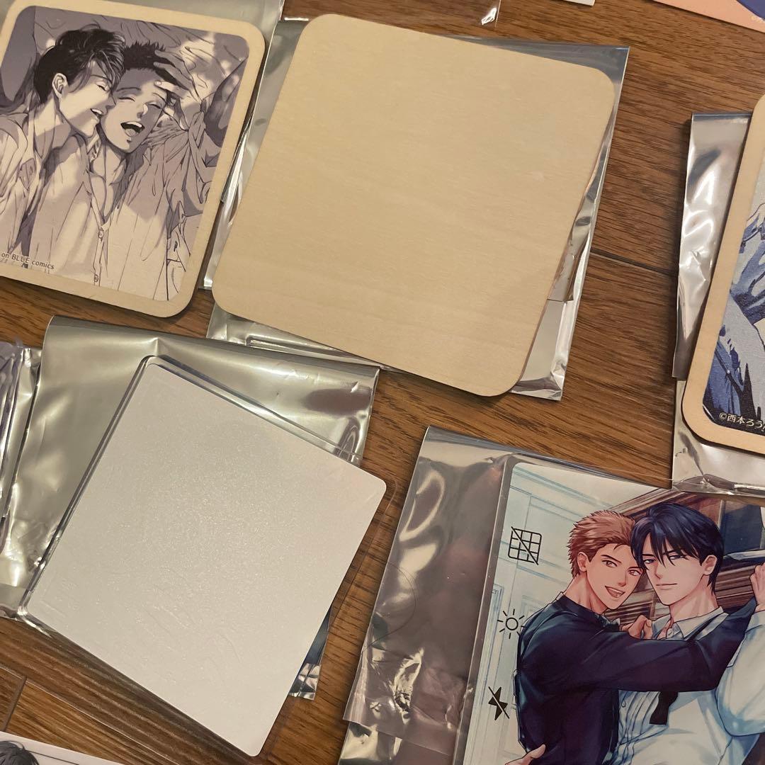 このキスは記事にできない　西本ろう　池袋虜　コラボ　コースター ポストカード