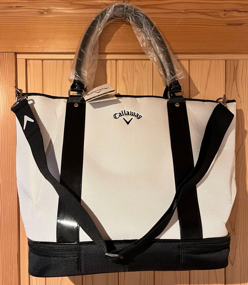 新品 Callaway キャロウェイ ゴルフ トートバッグ シューズ収納付き