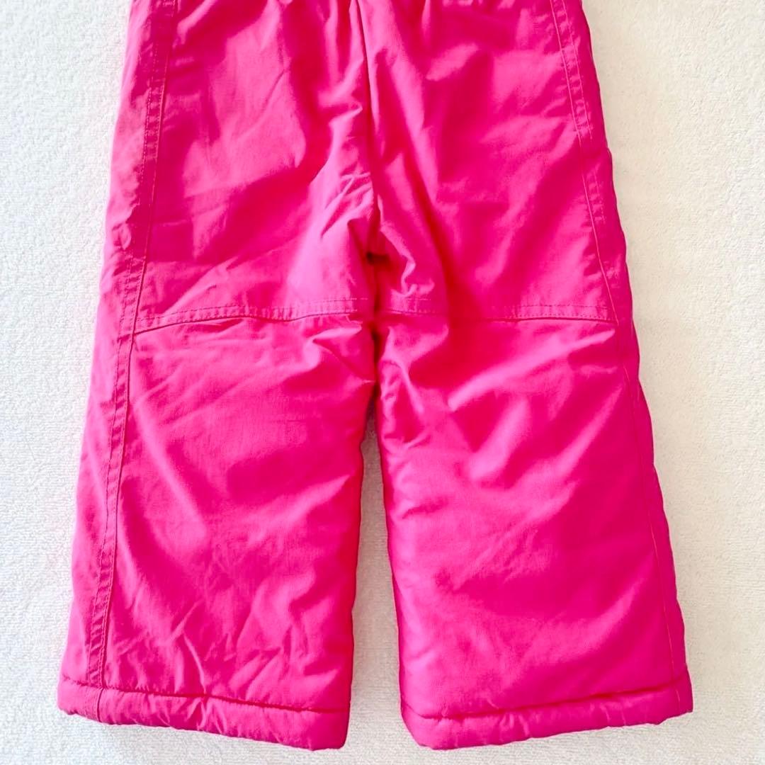 極美品　100 スノーウェア　防寒　上下 ピンク 女の子 キッズ　コロンビア