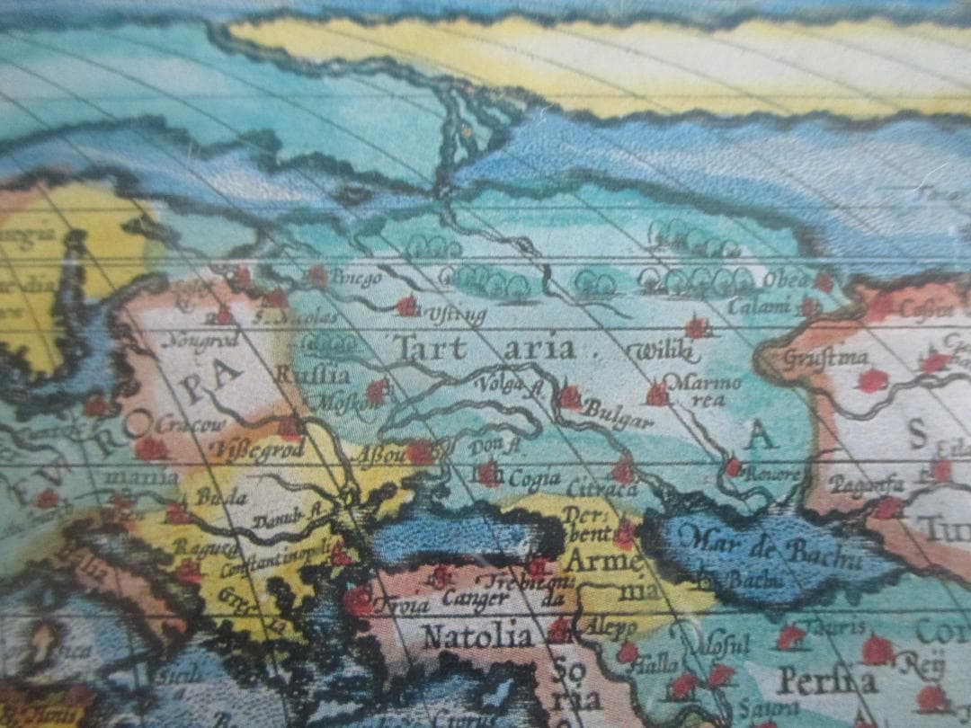 年代物◎アンティークマップジグソーパズル2000P◎タルタリアオルテリウス