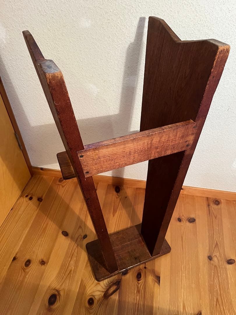 アンティーク　昭和レトロ　ヴィンテージ 木製　踏み台　ステップ　ラダー