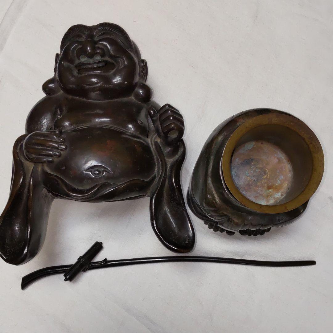 古銅大笑い布袋香炉/江戸時代