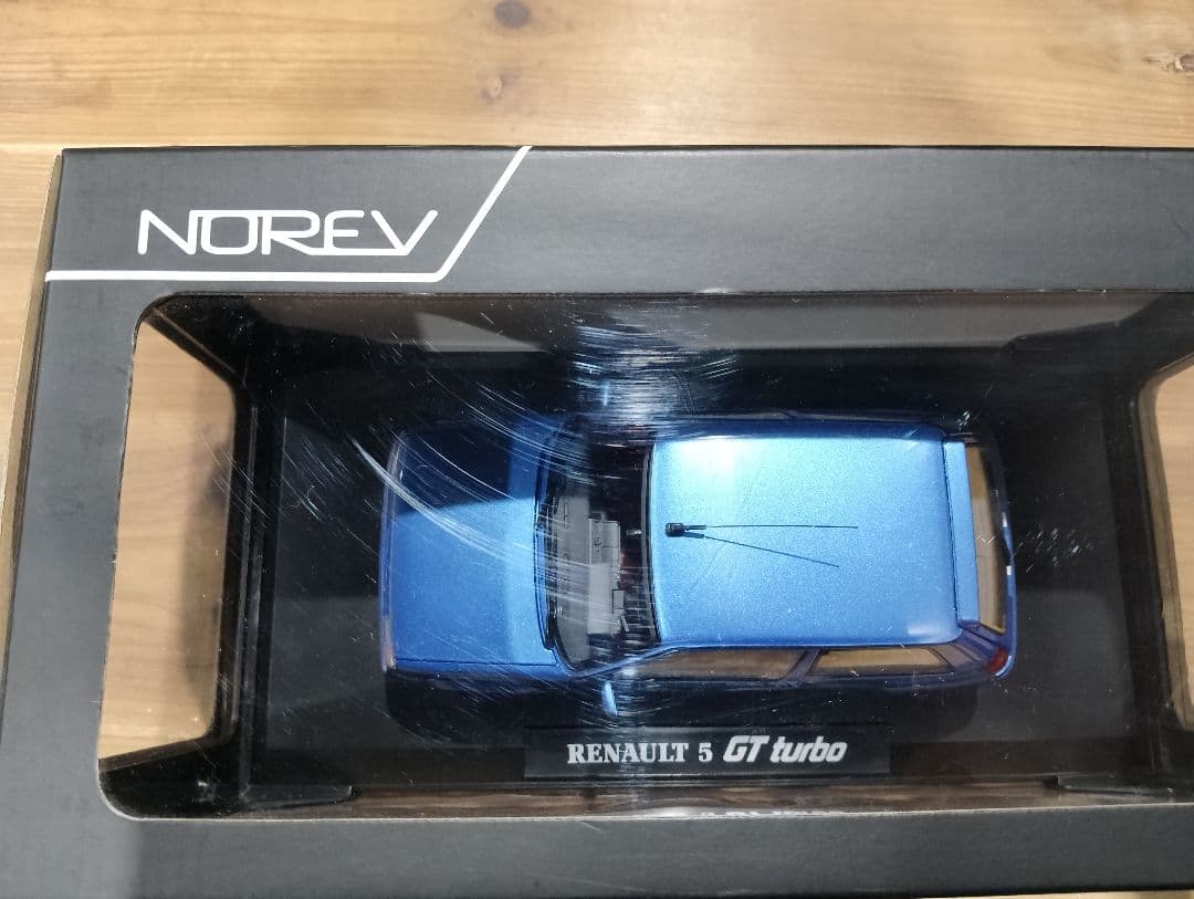よっしー1/18 ノレブ　ルノー5 ターボ　ルノーサンク　ミニカー　ブルー