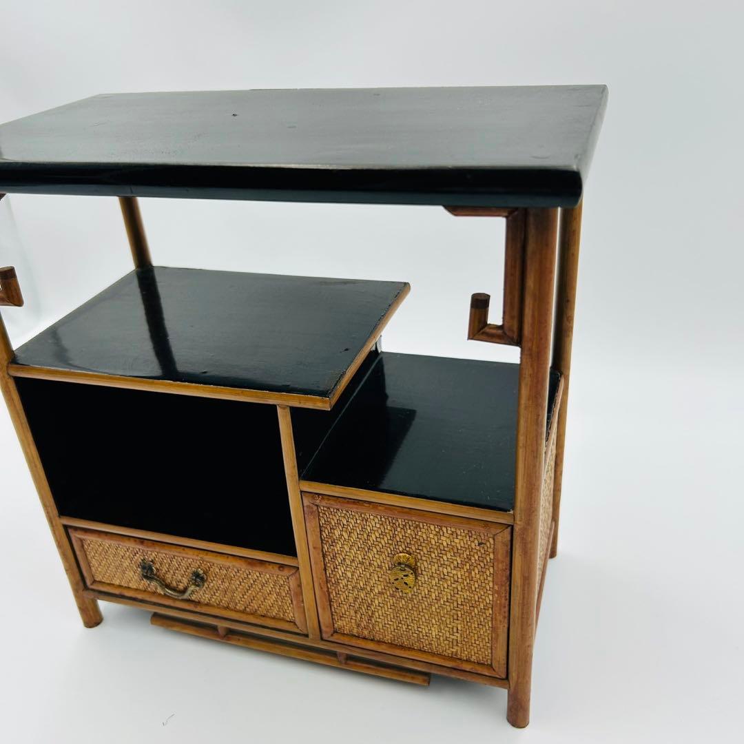 【茶棚　茶箪笥　飾り棚　煎茶道具】アンティーク　インテリア　骨董