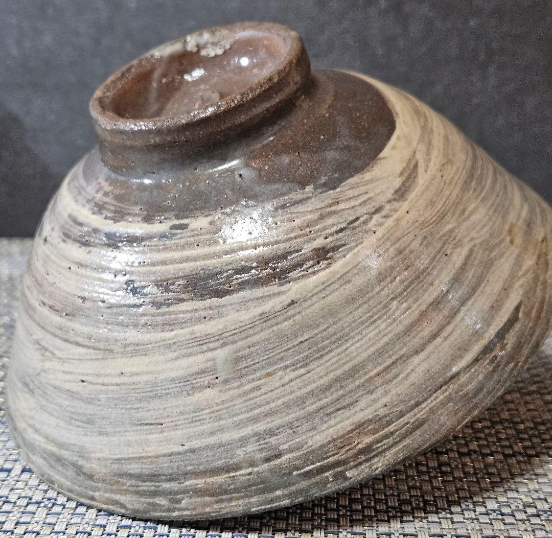 【名碗❗】朝鮮古美術　朝鮮古陶磁　韓国古陶磁器　李朝花三島　刷毛目　茶碗　茶道具