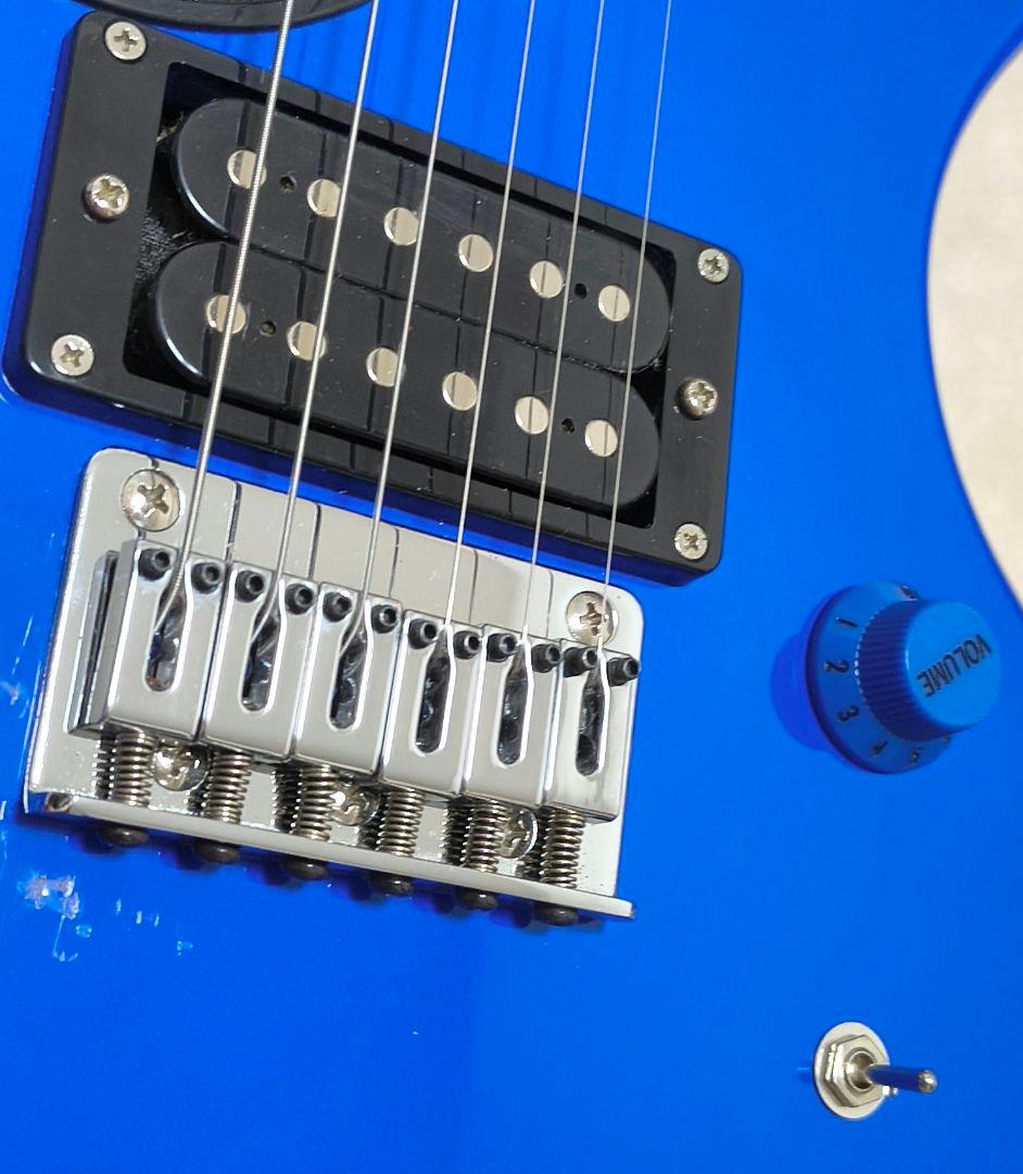 最終値下!【美品！】ZO-3 ブルー アンプ内蔵ミニギター ケース付 青色LED