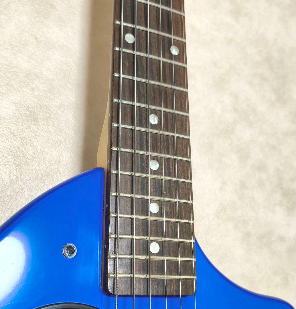 最終値下!【美品！】ZO-3 ブルー アンプ内蔵ミニギター ケース付 青色LED