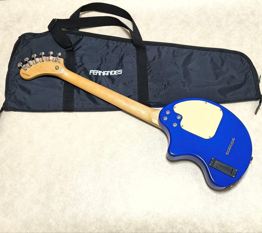 最終値下!【美品！】ZO-3 ブルー アンプ内蔵ミニギター ケース付 青色LED