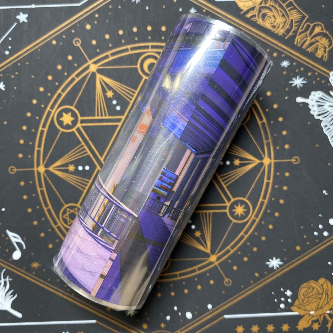 【9503】海外　5m巻　PETマスキングテープ　夜　プラットホーム　背景系