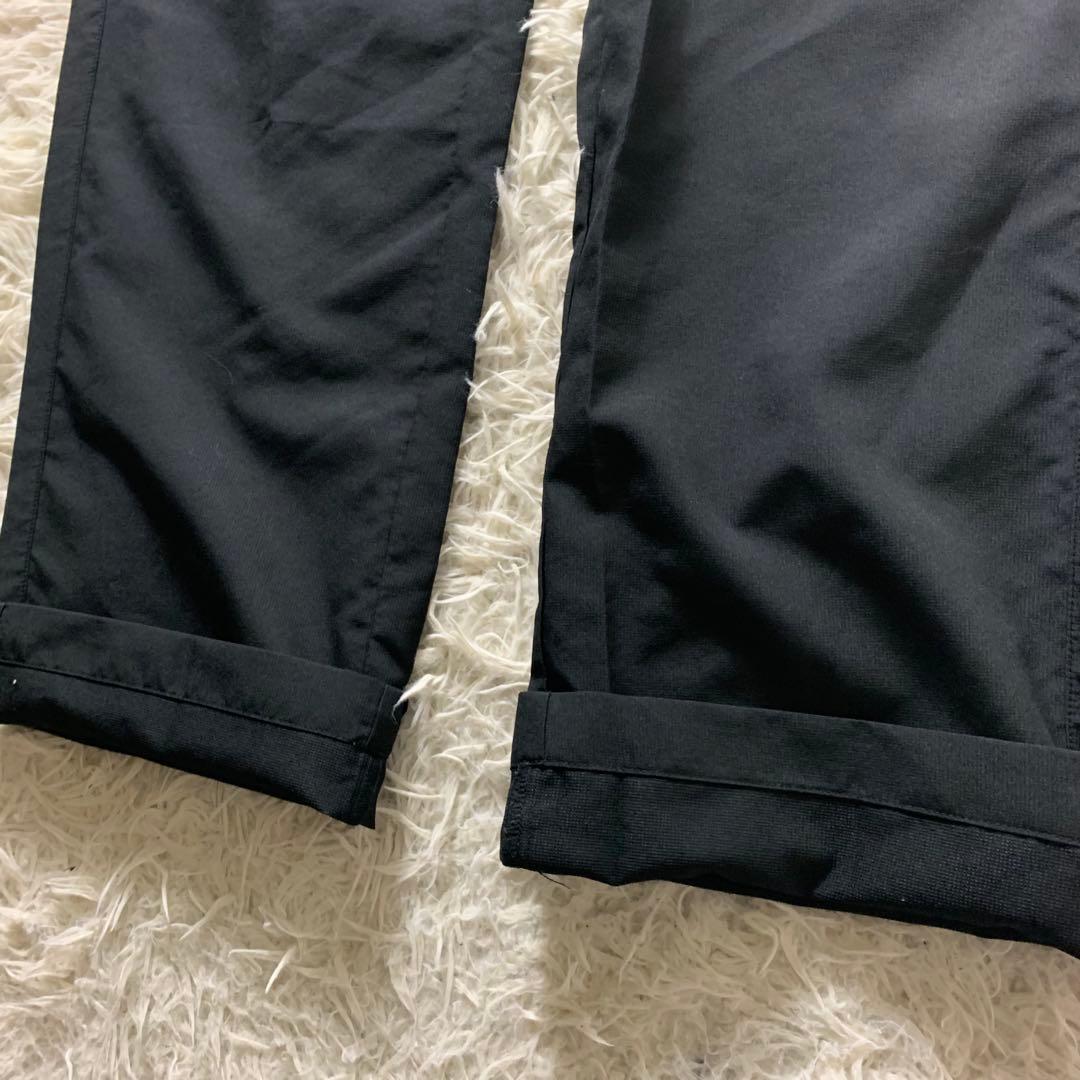 極美品■アシックス ウィンドブレーカ セットアップ A77 ブラックXL