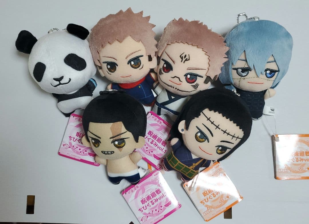 タグ付き 呪術 呪術廻戦 ちびぐるみ vol.1 vol.3 5体セット 夏油