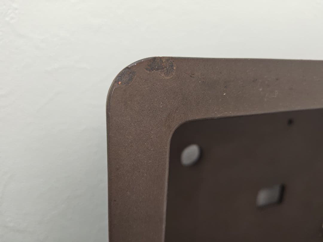 ブラウン長方形盆栽鉢 陶器製 約47cm×36cm×14.5cm　大型