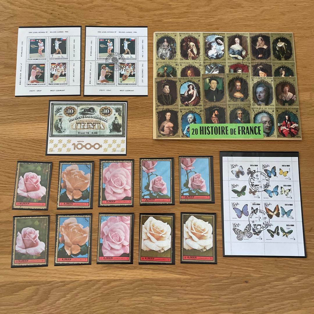 世界の古切手 海外古切手 ヴィンテージ コレクション 希少レアおしゃれ約409枚