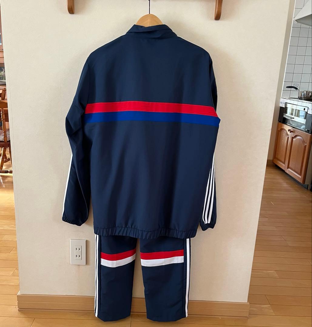 adidas ジャージ上下セット ネイビー/レッド/ホワイト 【XO】