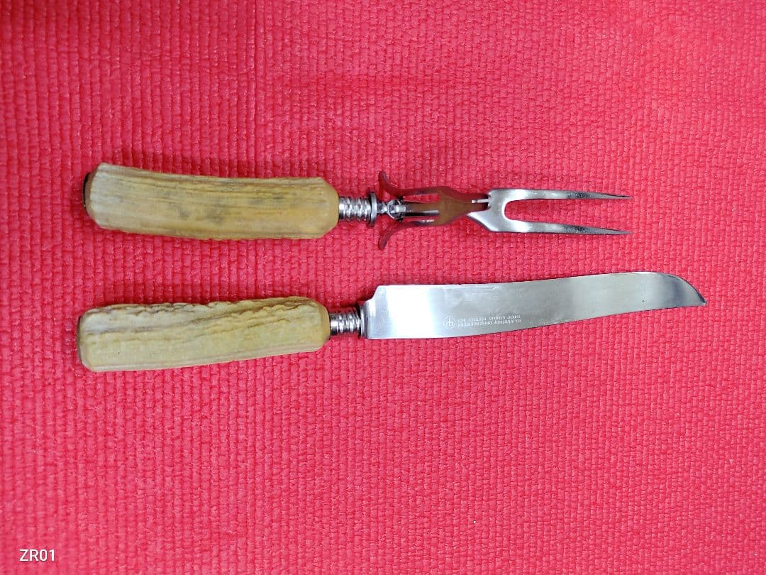 カービングフォークとナイフセット