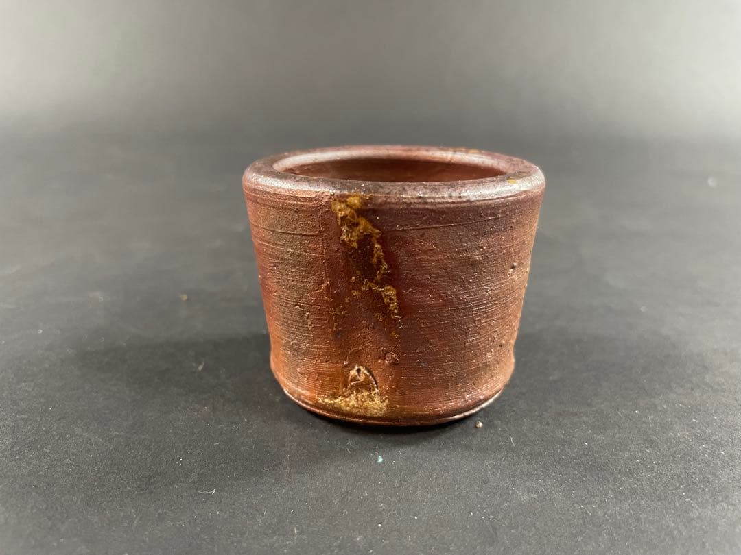 6 最終値下げ　原田陶月 備前 共箱 建水 茶器 茶道具