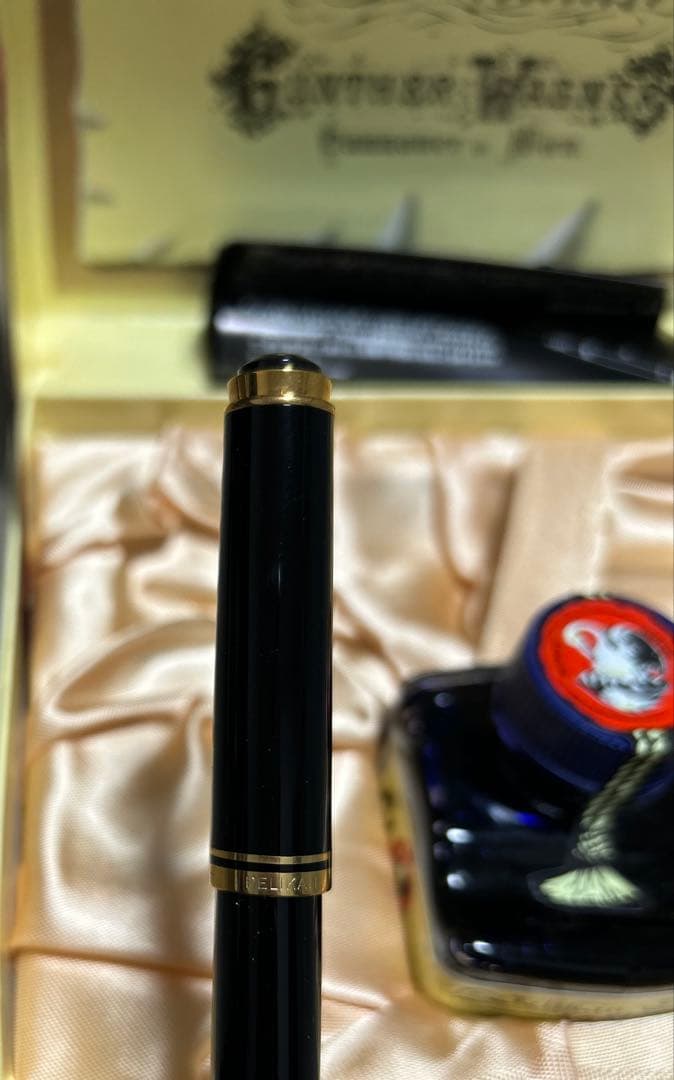 【試し書きのみ美品】ペリカン 万年筆&インクギフトボックス　スーべレーンM400