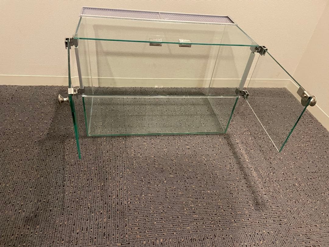 オールガラス60cm飼育水槽　オールグラステラリウム　マット付き