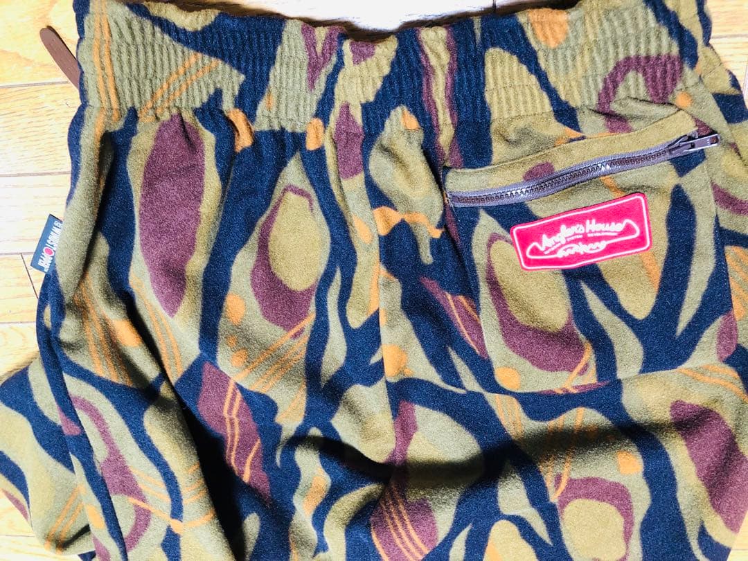 希少美品★アングラーズハウス★ゴアウィンドストッパーフリース上下★カモブラウン