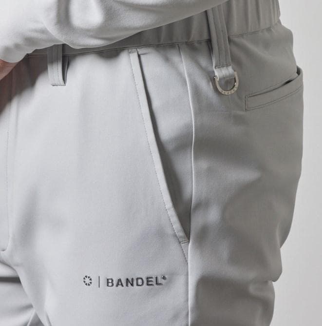 新品 BANDEL SIDE LOGO STRECH TAPERED PANTS