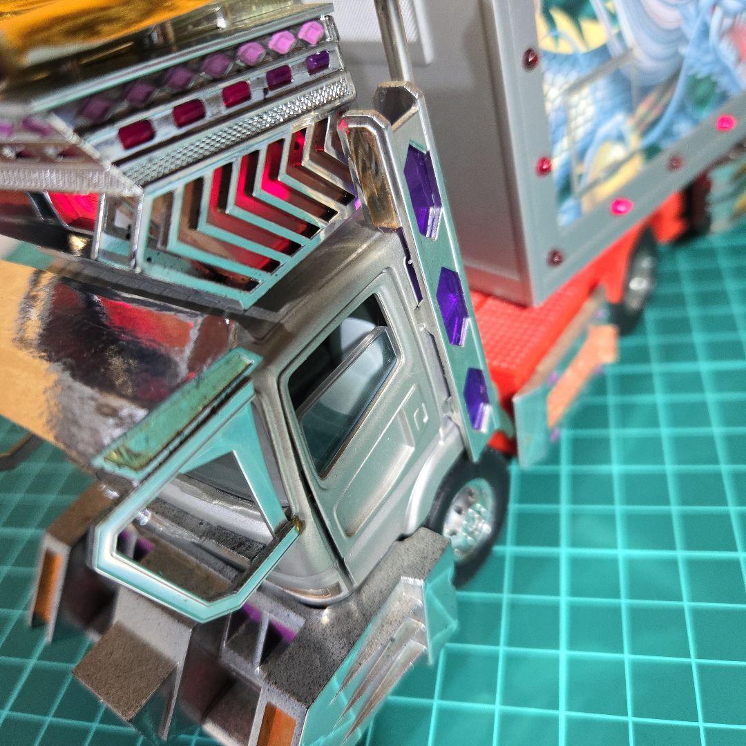 アオシマ1/43デコトラトレーラーラジコン荒武者リアルサウンド