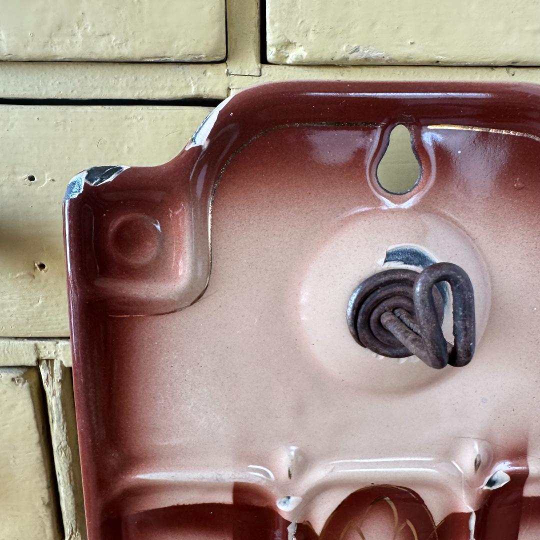 ドイツ　ヴィンテージ　ホーロー　オニオンラック　カップホルダー　アンティーク