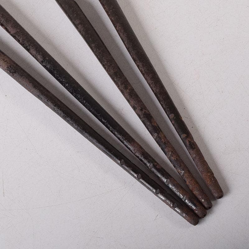 茶道具　鐵火箸　釜師　木越三右衛門造　二膳　共箱　V　R8312