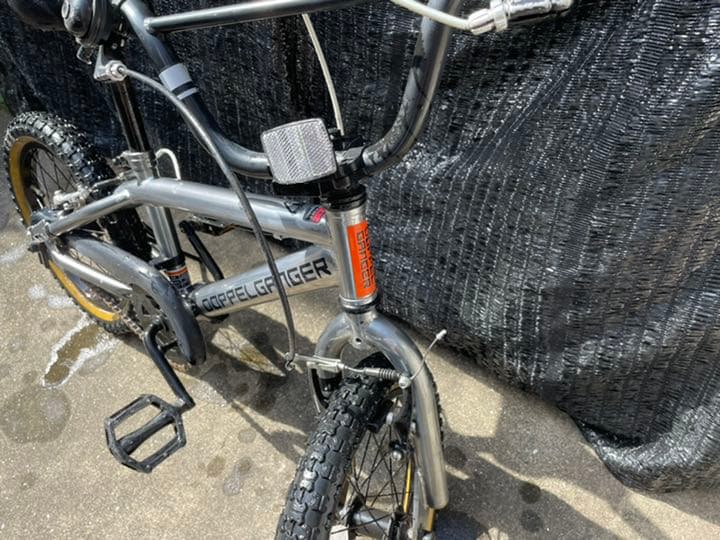 キッズ用BMXドッペルギャンガー16インチシルバーメッキ