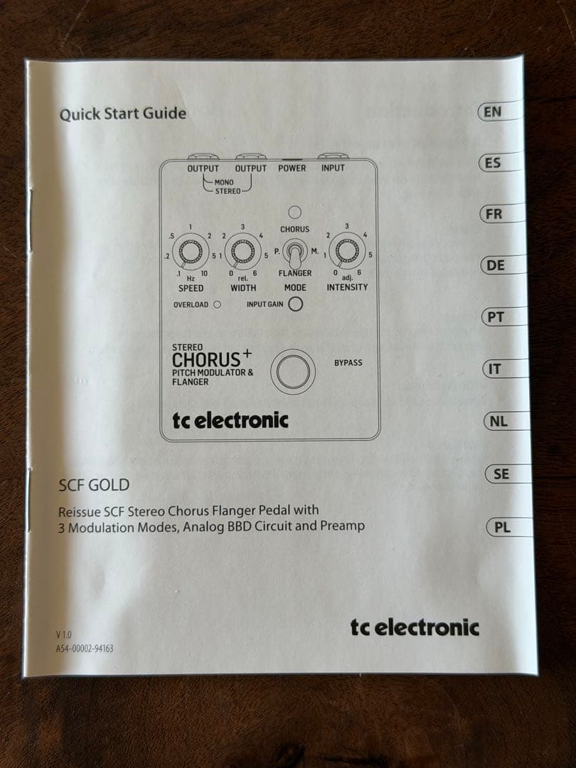 tc electronic SCF GOLD ギターエフェクター