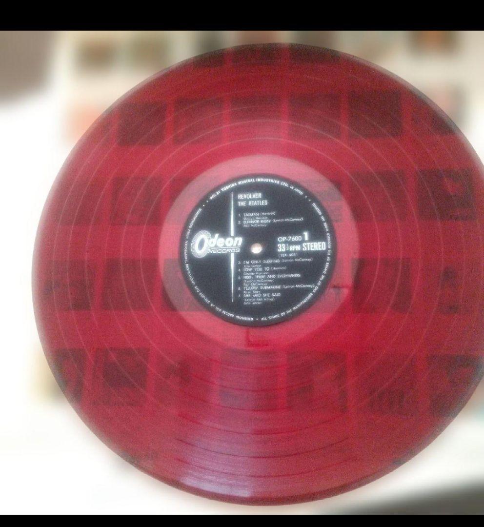 ビートルズ！ リボルバー OP-7600 赤盤！ 水色帯補充票付
