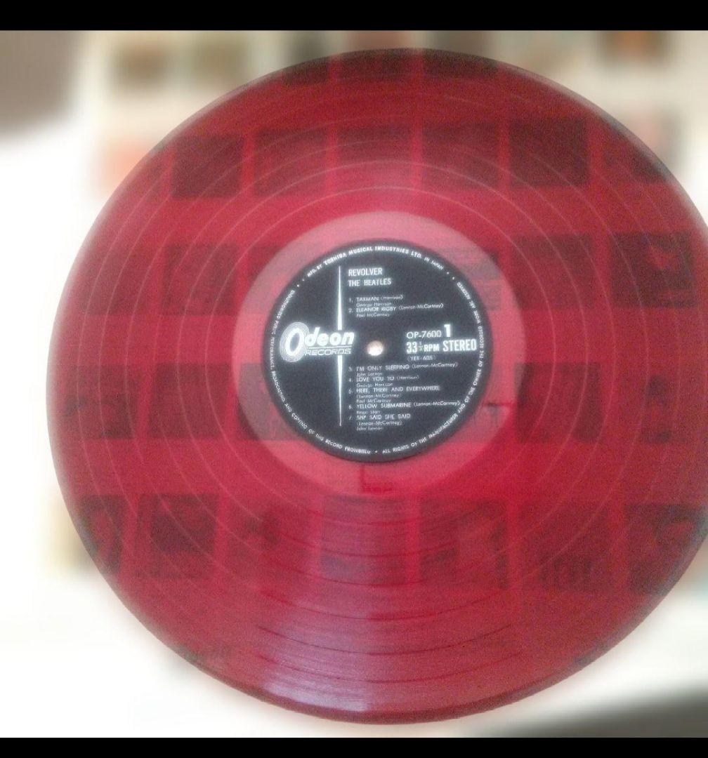 ビートルズ！ リボルバー OP-7600 赤盤！ 水色帯補充票付
