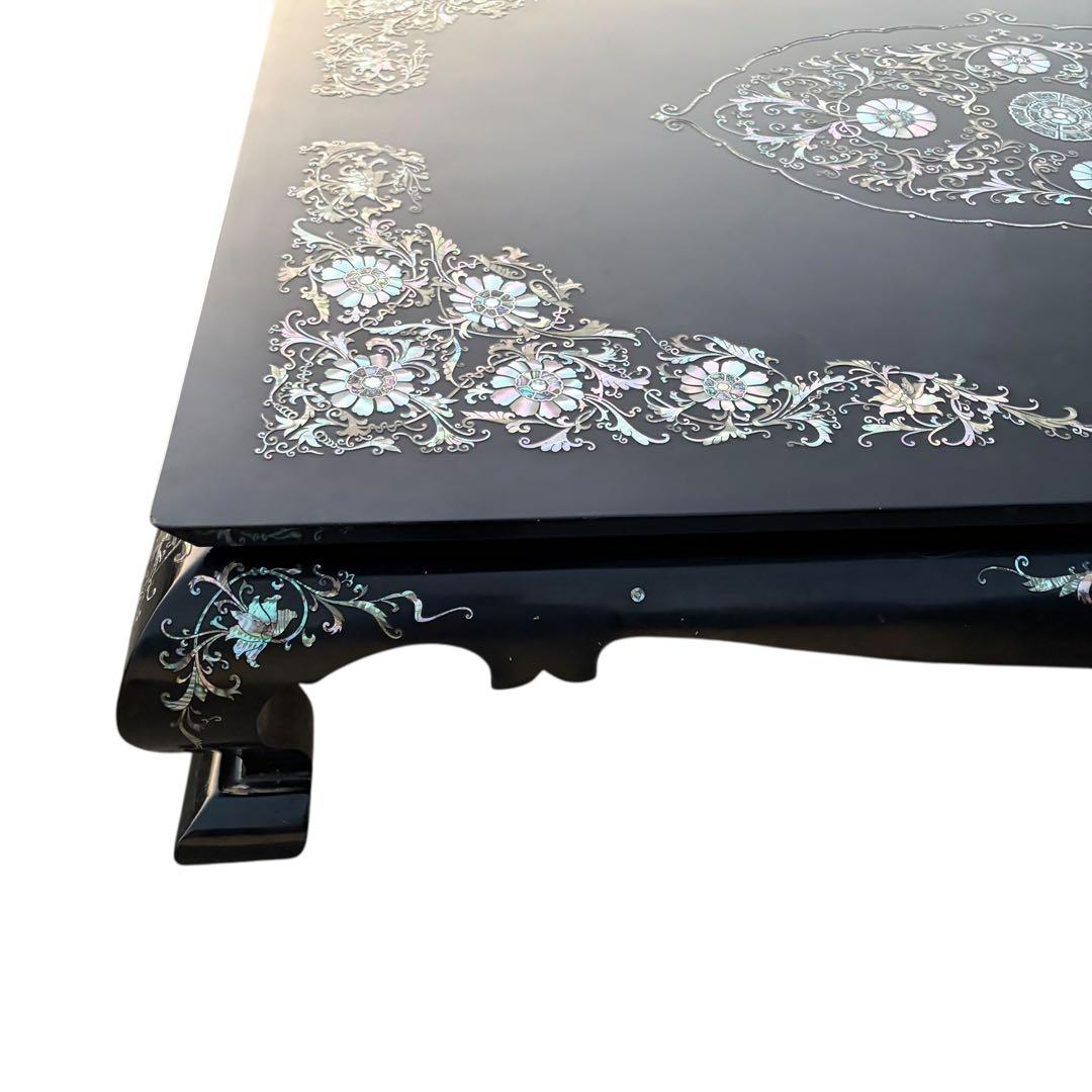 美品 最高級 螺鈿細工 座卓 座敷机 ローテーブル リビングテーブル 中国 韓国