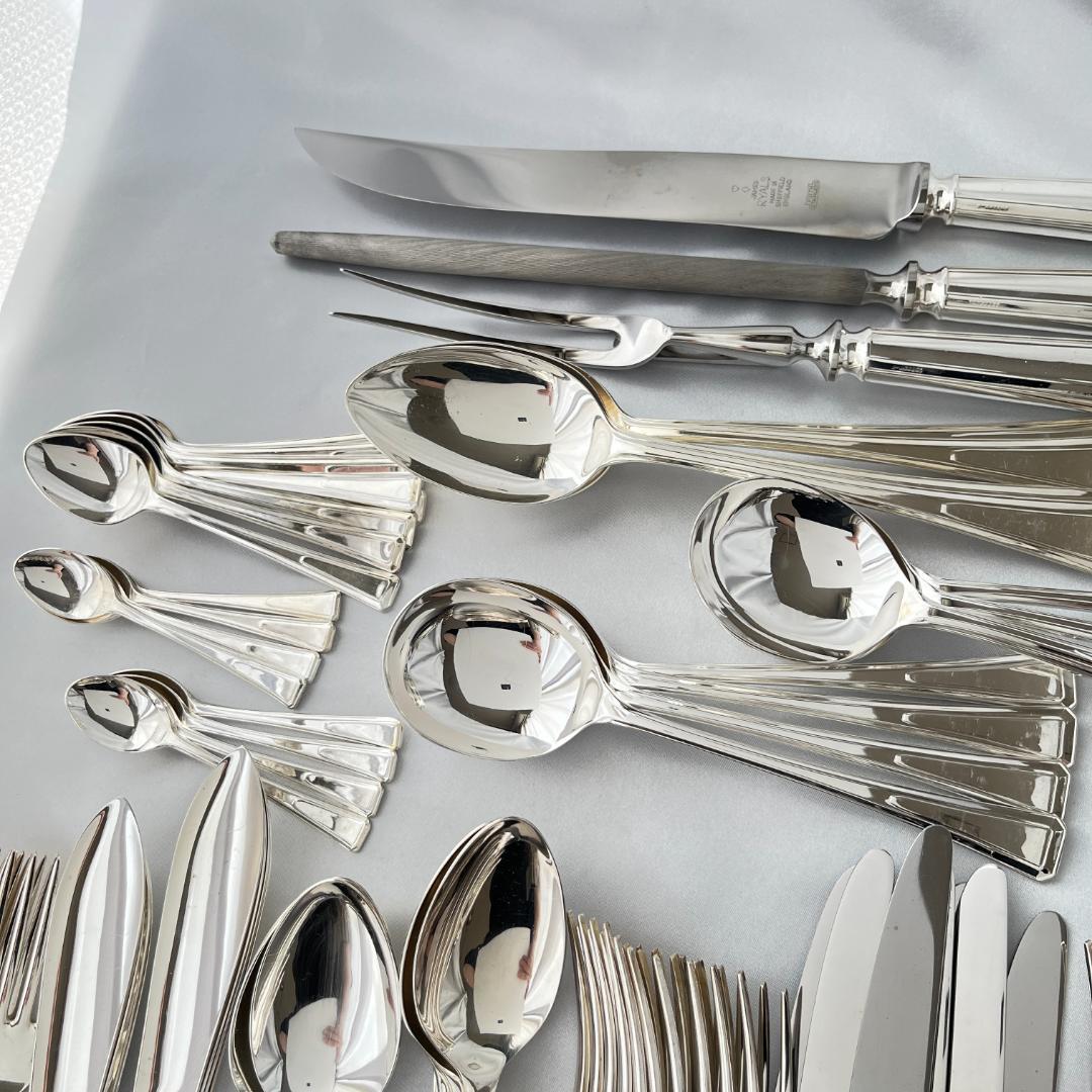 【James Rayls】 アールデコ ディナーフルセット 8名用87本組