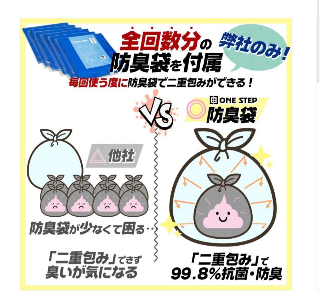 非常用トイレ3セット　180回分