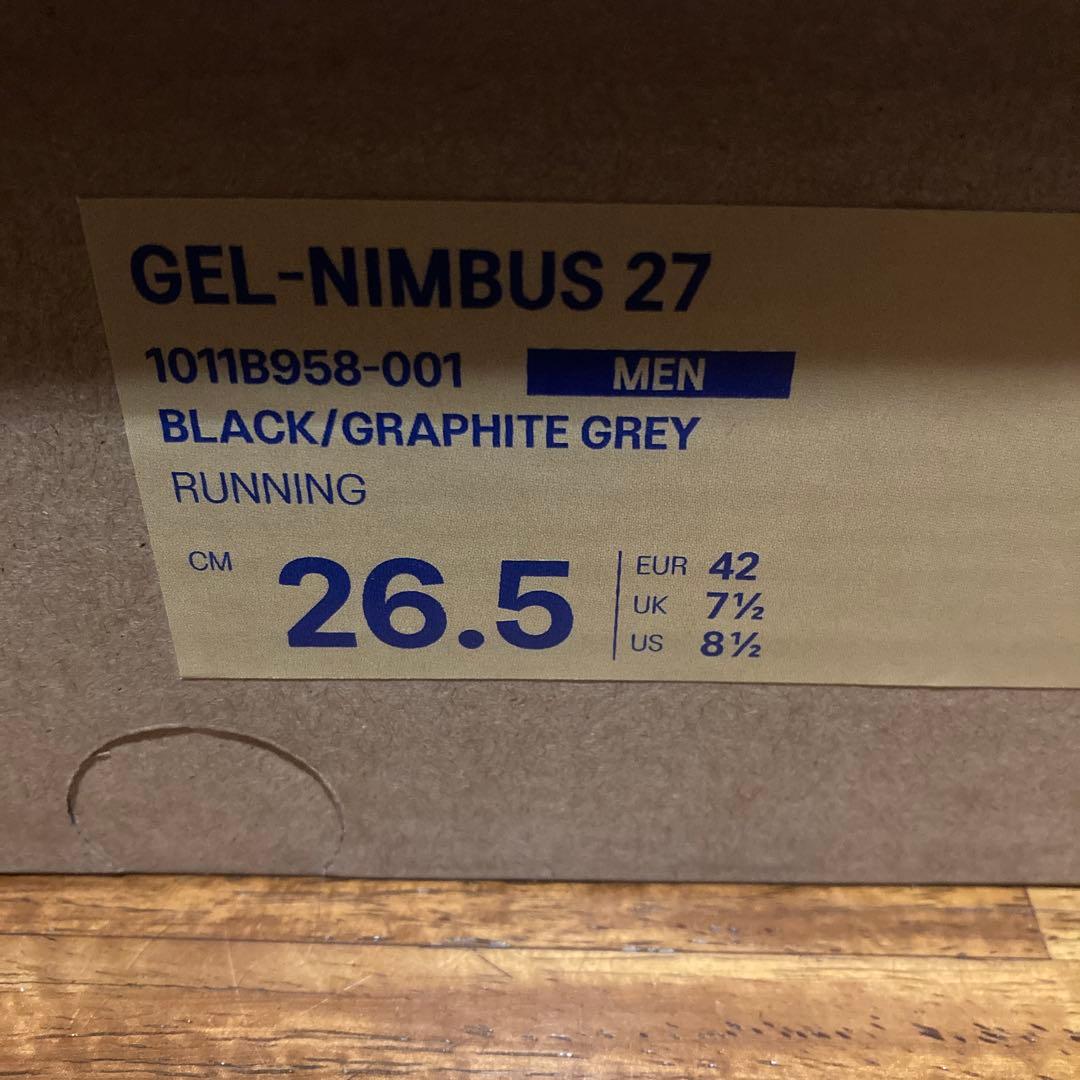 アシックス　ゲルニンバス27 メンズ26.5cm