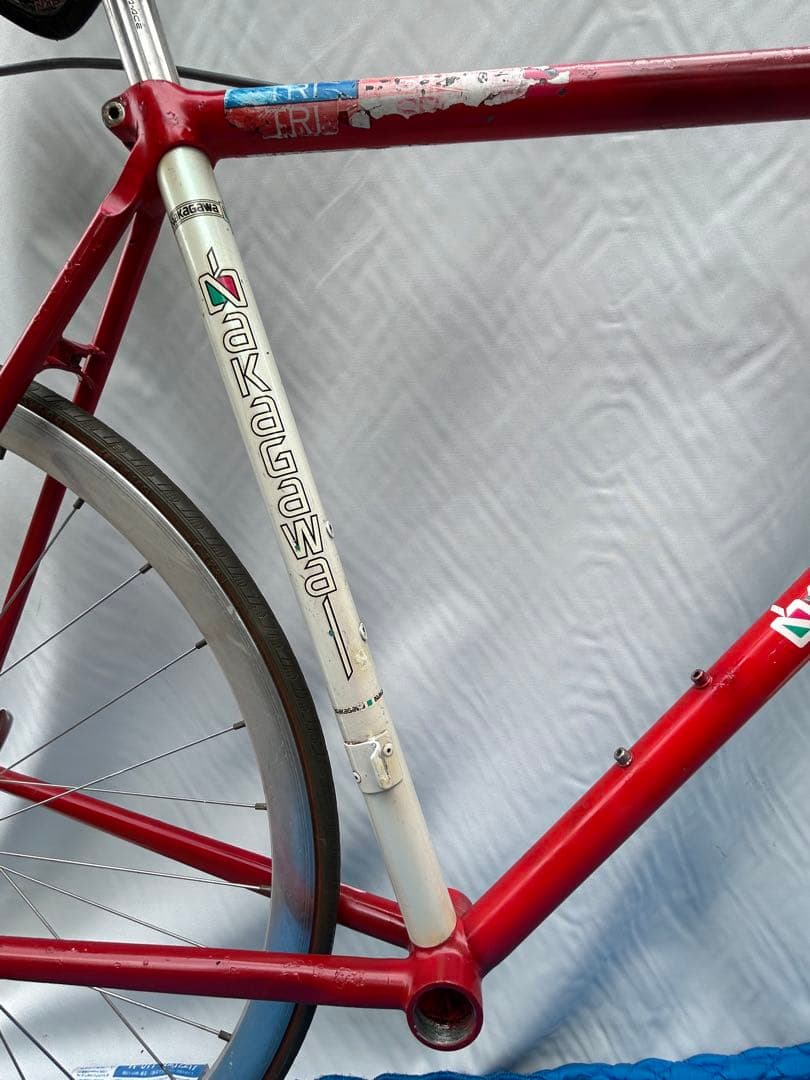 NAKAGAWA ナカガワ クロモリロード ビンテージ 52 赤/白 現状渡し